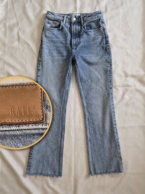 Rails High Rise Straight Leg Jeans Size 24 Light Wash Denim